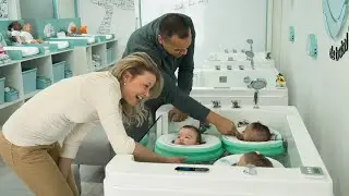 Een DRIELING op bezoek bij De Baby Spa Rotterdam!