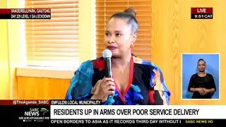 Residents of Emfuleni Local Municipality raising their concerns