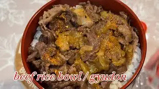 beef rice bowl (fast and easy to prepare)