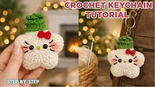 Cute Crochet Keychain Tutorial 🧶 | Easy Amigurumi for Beginners | Crochet ideas