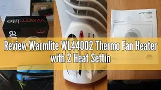 Review Warmlite WL44002 Thermo Fan Heater with 2 Heat Settings and Overheat Protection, 2000W, White