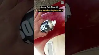 Cara Spray Cat Clear 2K #kereta #catkereta #diy #automobile