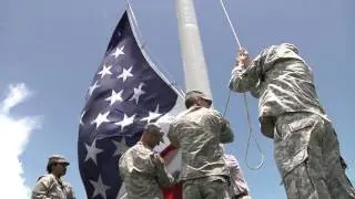 Florida National Guard raises Garrison Flag July 3, 2013
