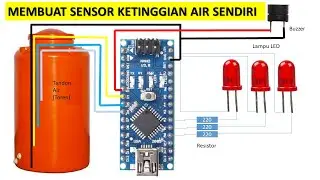 Membuat sensor ketinggian air sendiri | sensor level ketinggian air tandon /toren