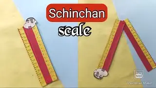 How to make schinchan ruler/how to make paper folding ruler