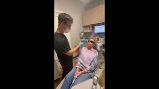 Same day implant placement and fixed temporary crown on front tooth