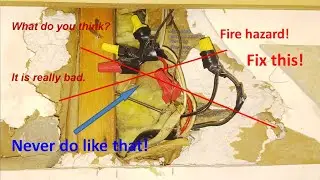 How to correct open wiring in walls?