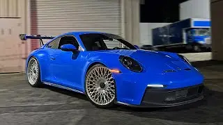 Rushing to the Gym In Straight Piped Porsche GT3