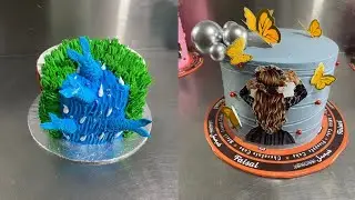 Сегодня новый дизайн Рыбный торт такой красивый уникальный декор торта Рыбный торт нарезка рецепт...