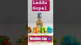 Design Woolen Cap (पगड़ी) for Laddu Gopal at Home । DIY #laddugopaldress #iscon #shorts #diyideas