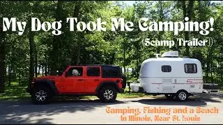 Scamp Camping in Illinois - Fishing, Camping and a Beach!
