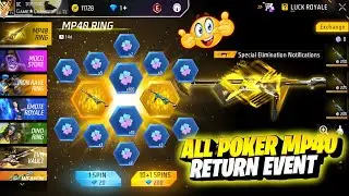 Poker Mp40 Return Confirm Date 🥳🤯 | classic jazz pant return | Lol emote return | Ff new event today