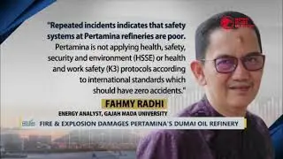 Fire & Explosion Damages Pertamina's Dumai Oil Refinery