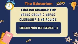 Target WBPSC & West Bengal Govt Jobs English Grammar MCQ Series - Part 8 Special MCQ Series Bengali