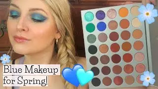 Blue Morning Glory Makeup Look for Spring! Using the Original Jaclyn Hill palette!