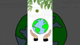 One Earth One Family 🌍 Easy Save Earth Drawing ❤️ Environment Day per Drawing #savetheworld