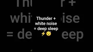 White Noise with Distant Thunder ⚡ | Deep Sleep Sounds (10 Hours)