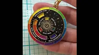 🤩tour of COOLEST COLOR WHEEL KEY CHAIN✨product review of a color wheel✨