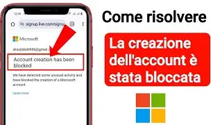 Correzione - Il tuo account &egrave; stato bloccato Microsoft | Sblocca l'account Microsoft (2025)