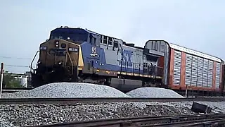 Cincinnati RailFanning 4-15-17 featuring Seaboard System emblem and a ex B&O GP 9