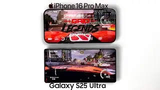 Which is Better for Gaming? Galaxy S25 Ultra vs iPhone 16 Pro Max in Grid Legends | Android & iOS
