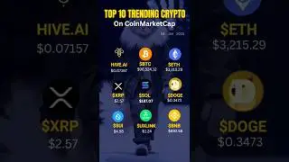 Top 10 trending cryptocurrency on coinmarketcap. 🔥🚀📈 #trading #analysis #invest #new #bullrun #meme