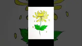 creative art 🍃🌻#drawingideas #creativeart #flower#viralvideo  #sketching#simpledrawing