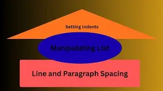 Information Technology Grade 9 Unit 3: Setting Indents