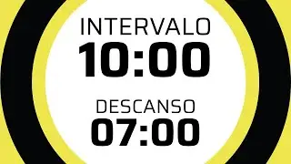 Interval Timer ⏳ | 10 minutes #intervals ⏰ | 7 minutes break | No music