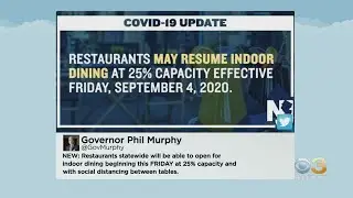 New Jersey To Resume Indoor Dining Friday At 25% Capacity