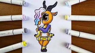 How to Draw Gazelle - Zootopia 2 -  very easily and Step-by-Step