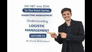 Logistic management | Marketing Management | UGCNET2026 #ugcnetcommerce #marketingmanagement