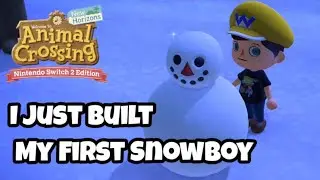 I Built My First Snowboy In Animal Crossing New Horizons 