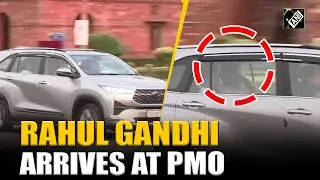 Delhi: Lok Sabha LoP Rahul Gandhi arrives at Prime Minister's Office in Delhi