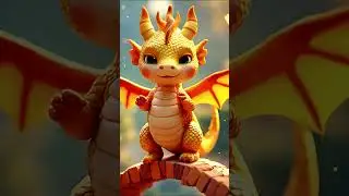 Baby Dragon&rsquo;s Magical Dance Will Melt Your Heart 💫 | Shorts #fantasycartoon #shorts #cutedragon