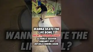 Stay tuned for details on a public session with $5 entry to the life bowl in Muncie Indiana