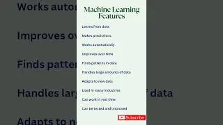Machine learning Features