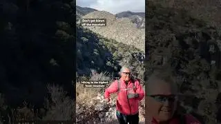 Hiking up the 8700 foot Guadalupe Mountain. The highest peak in Texas. #lifeontheroad ￼