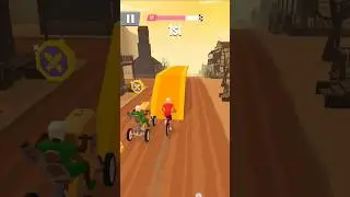 BIKE RUSH DUEL RACE 42 WITH TRIUMPH BIKE IN WILD WEST 🤯 #shorts #android #ios #gameplay #bikerush