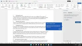 Using Microsoft Translator in Microsoft Word