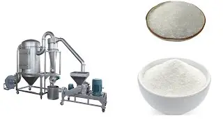 Test of BSP 500 sugar grinder icing sugar powder making--info@brightsail-asia.com