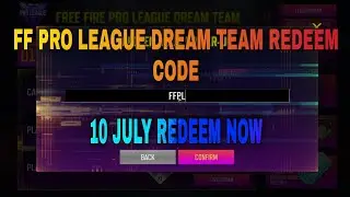 10 JULY free fire redeem code today | FFPL DREAM TEAM | FFPL redeem code today