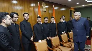 Indian Postal Service Probationers of 2021 and 2022 Batch called on Hon'ble Vice President of India