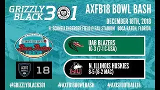 Axis Football 18: 2018 Boca Raton Bowl Playthrough: UAB Blazers v. Northern Illinois Huskies