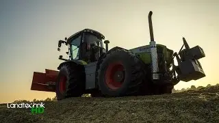 Mais schieben mit Claas Xerion 3800 VC [Sound] [HD]