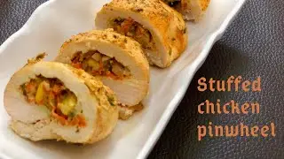 Stuffed Chicken Pinwheel🤤Best Recipe ever | Ramadan Special Iftar Snacks by Plates of Flavour&hearts;️