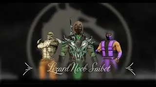 Gameplay of Lizard NOOB SAIBOT | Full Review | Fighting game | Mortal Kombat Mobile 4.0.1