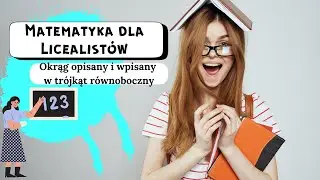 Okrąg opisany i wpisany w trójkąt równoboczny.