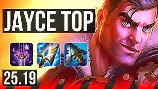 JAYCE vs JAX (TOP) | 50k DMG, 6 solo kills, Legendary, 15/3/9 | KR Master | 25.19
