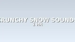 Crunchy Snow Walking Sounds On a Windy Winter Day - 1 Hour Ambience